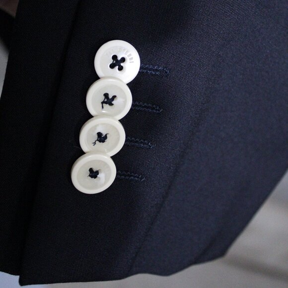 PAL ZILERI Concert SZ 46L Black Wool Sport Jacket Blazer Made in Italy - Picture 4 of 12